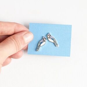 Blue Jay Earrings